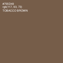 #755D49 - Tobacco Brown Color Image
